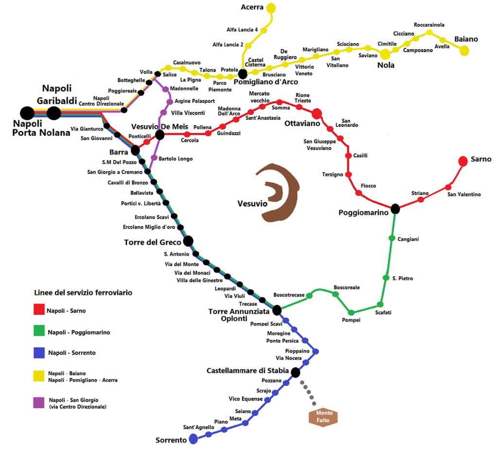 நாப்போலி ரயில் வரைபடம்