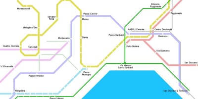 வரைபடம் நேபிள்ஸ் டிராம் 
